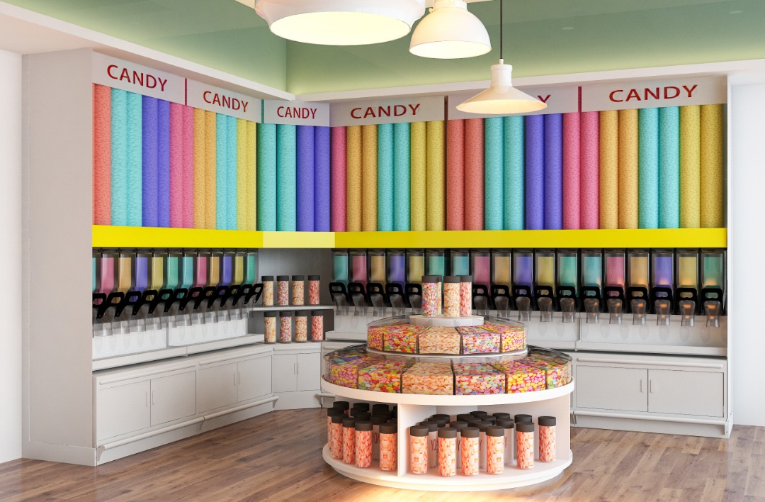 Schwerkraftspender candyshop